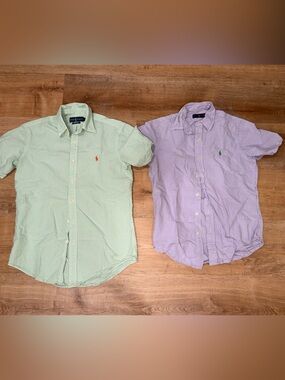 Men’s polo seersucker shirts ( 2 ) small